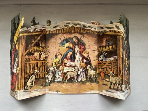 Vintage fold out advent - fold,