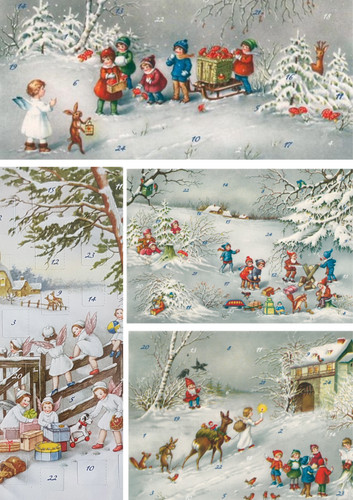 Vintage 1930 style advent - 1930,