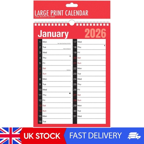Angel 2026 wall calendar - vr,