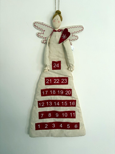 Hanging angel advent calendar - hanging,