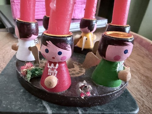 Angel advent calendar candle - angel,