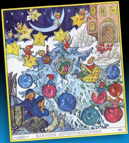 Old advent calendar 1963 - calendar,