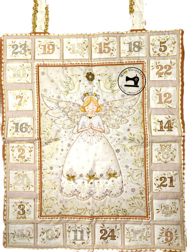 Makower christmas angels - angels, cream